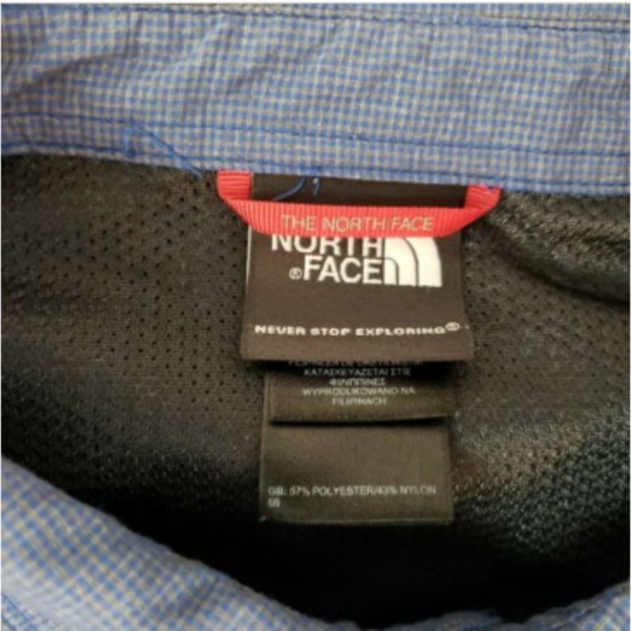 North Face Blue Button Down Shirt Size Large - Picture 5 of 7